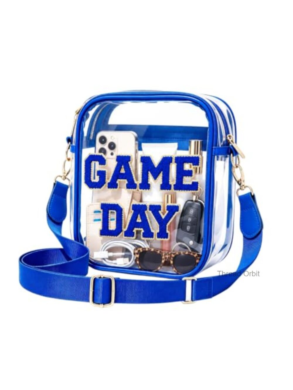 Clear PVC Crossbody Bag Game Day Stadium Approved Purse